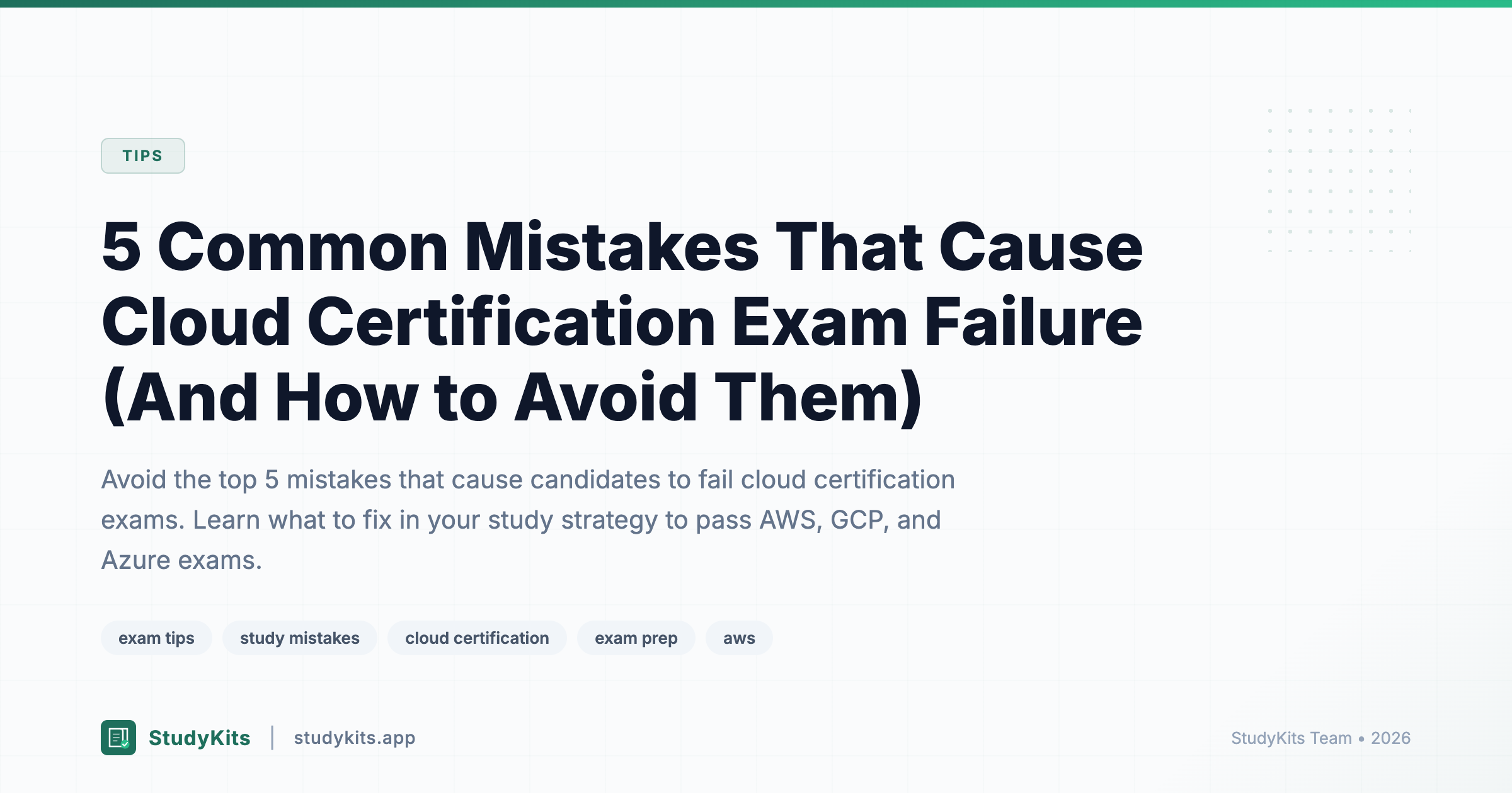 5 Common Mistakes That Cause Cloud Certification Exam Failure (And How to Avoid Them)