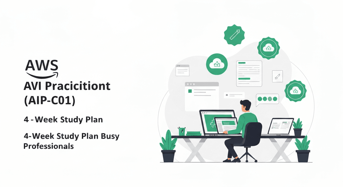 AWS AI Practitioner (AIP-C01) 4-Week Study Plan for Busy Professionals — hero