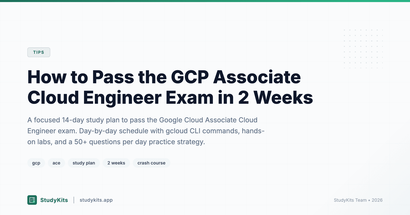 How to Pass the GCP Associate Cloud Engineer Exam in 2 Weeks — hero